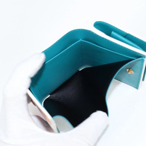 SAINT LAURENT Compact Wallet Leather Multicolor - Picture 9 of 15